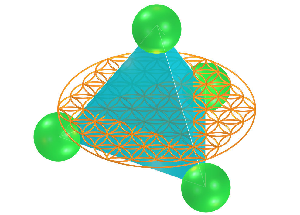 Flower of life - tetrahedron