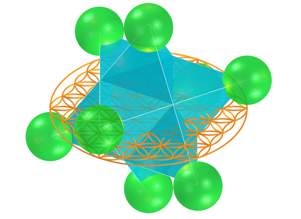 Flor da vida - tetraedro estrelado