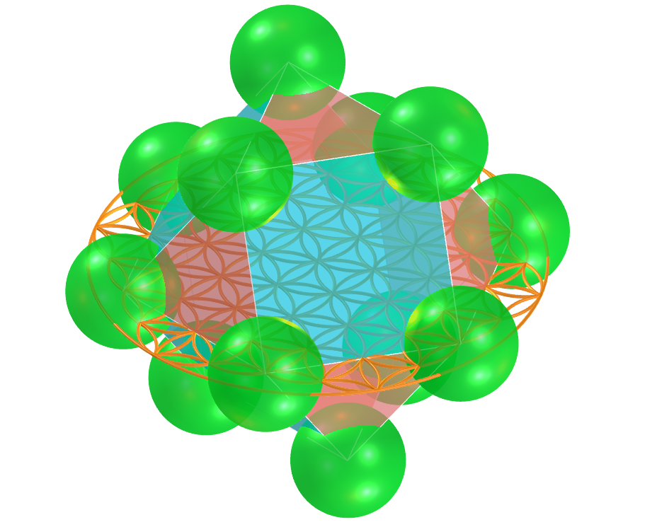 Flower of life - cuboctahedron