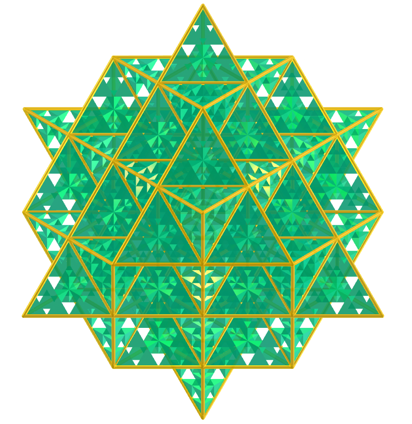 Grade da vida - tetraedro fractal