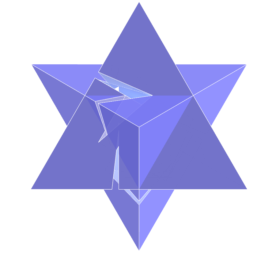 Estrela Merkaba do dodecaedro hendecagonal