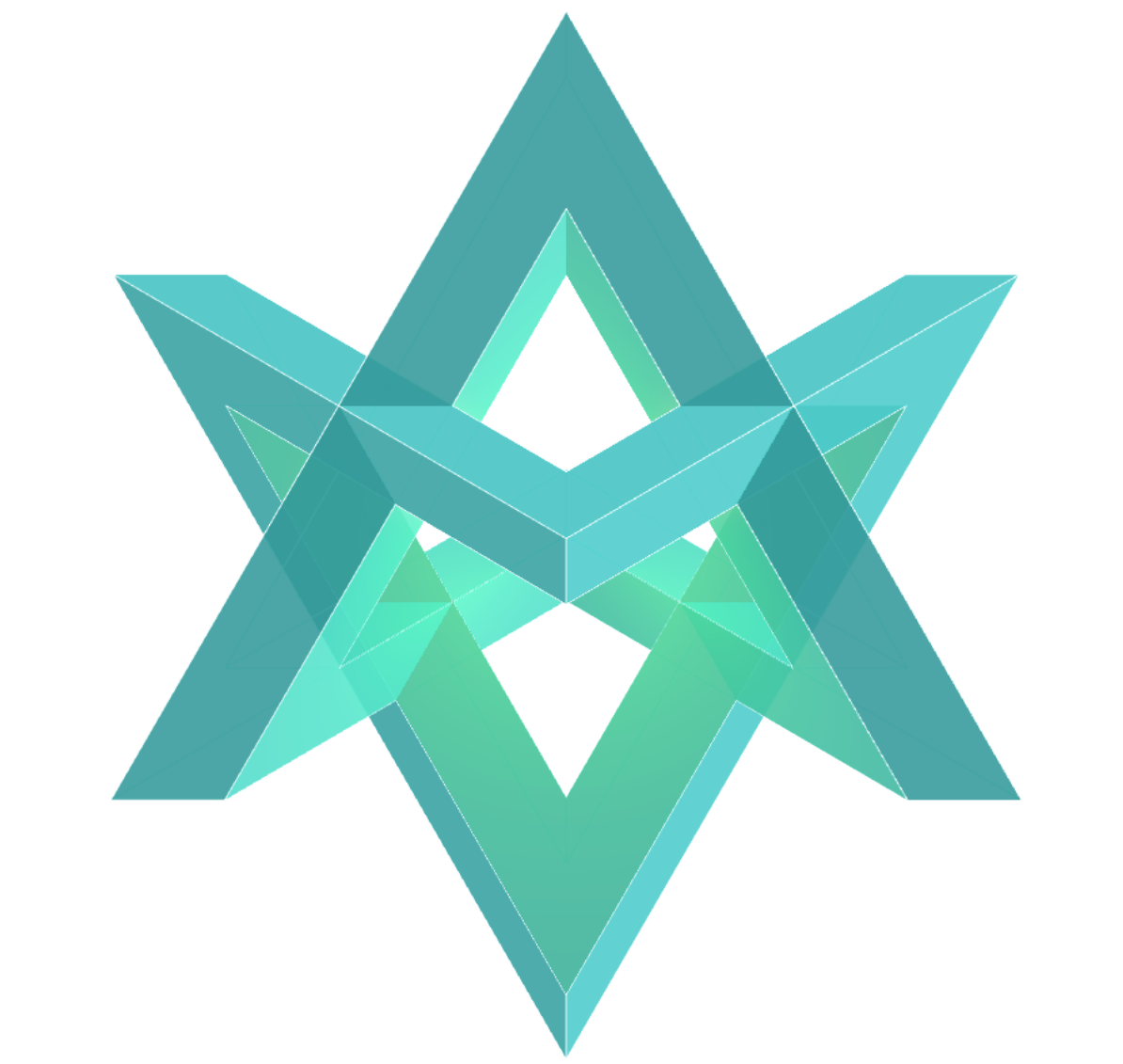 Estrela Merkaba de toroide hexagonal