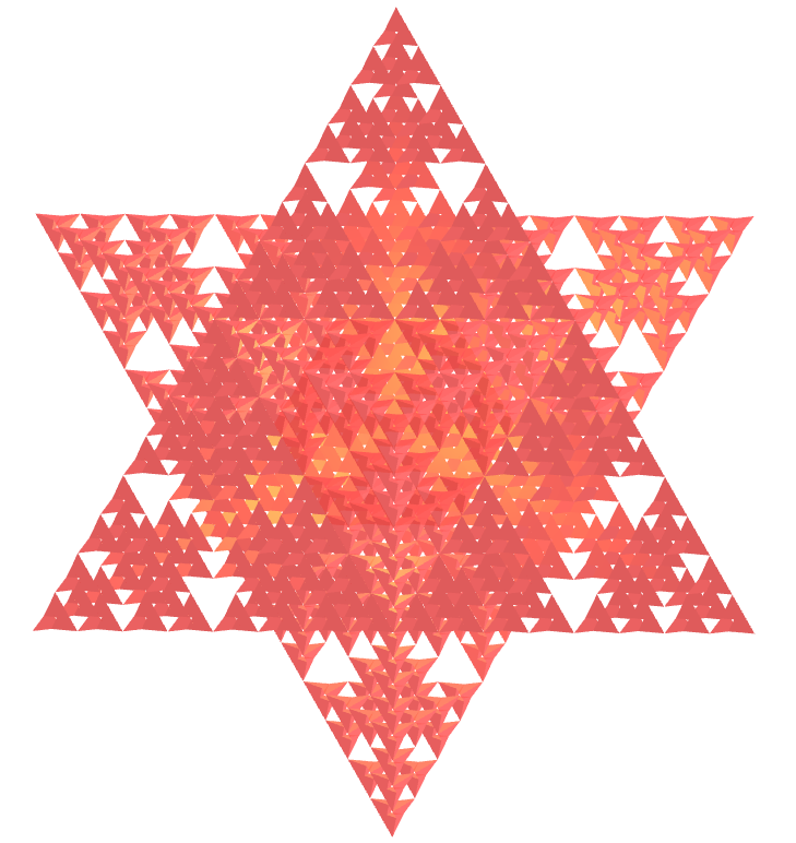 Estrela Merkaba fractal do revestimento de Cairo