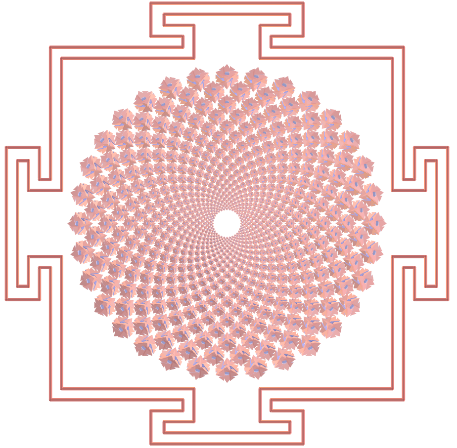 Sahasrara Yantra with Regular maps