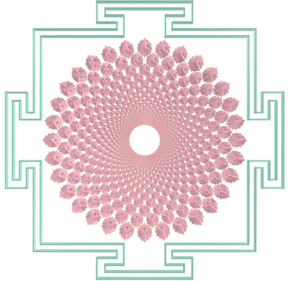 Sahasrara Yantra with Regular maps