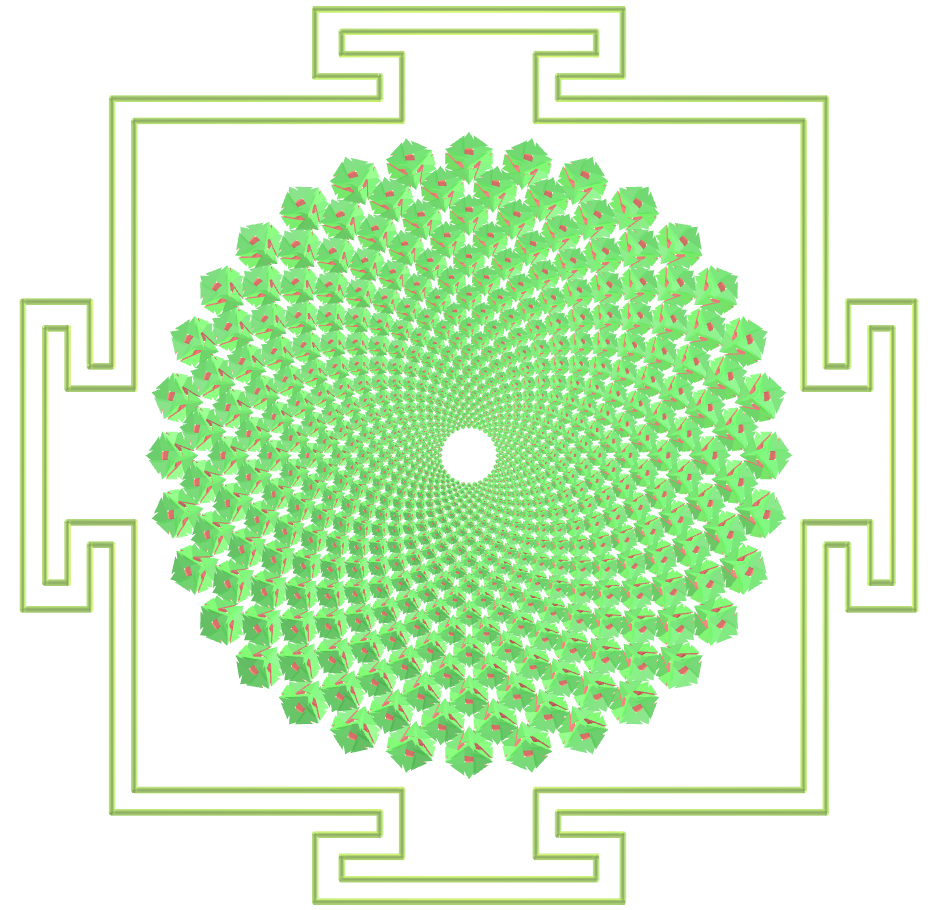 Sahasrara Yantra with Regular maps