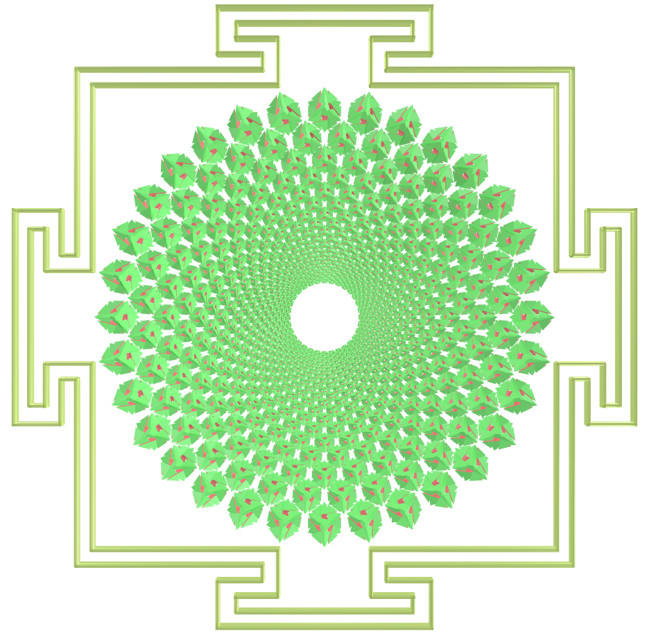 Sahasrara Yantra with Regular maps