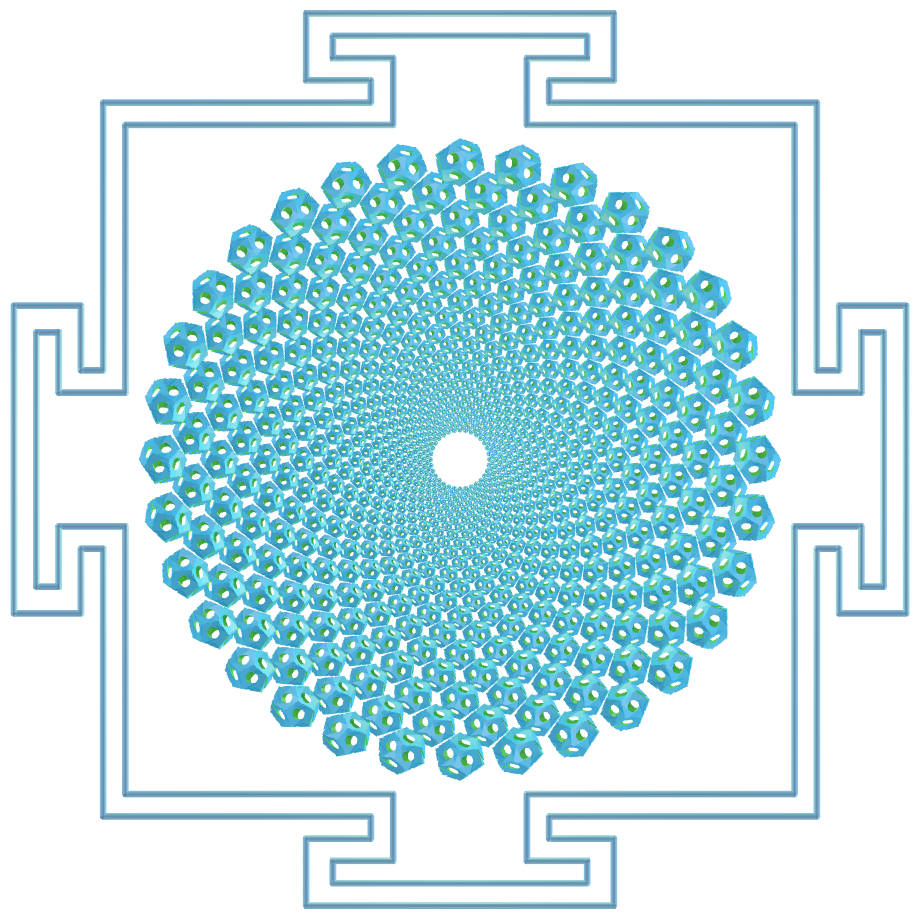 Sahasrara Yantra with Regular maps