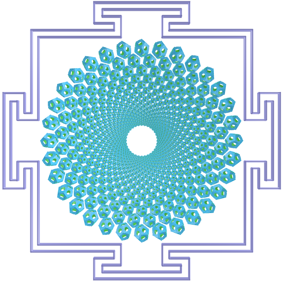 Sahasrara Yantra with Regular maps