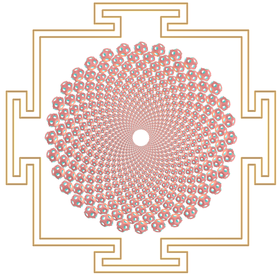 Sahasrara Yantra with Regular maps