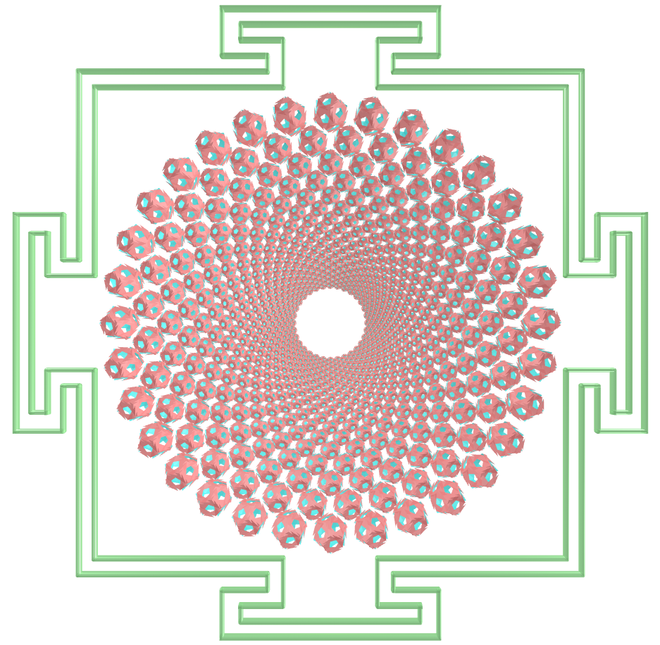 Sahasrara Yantra with Regular maps