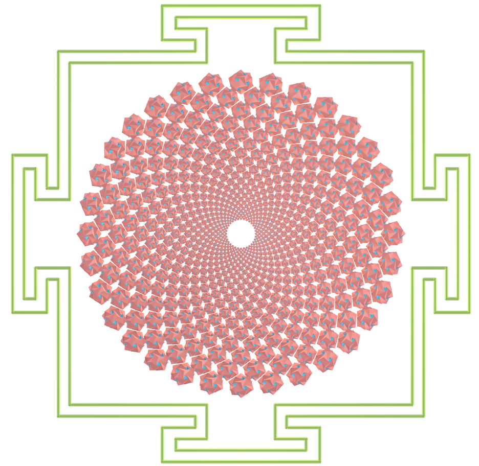 Sahasrara Yantra with Regular maps