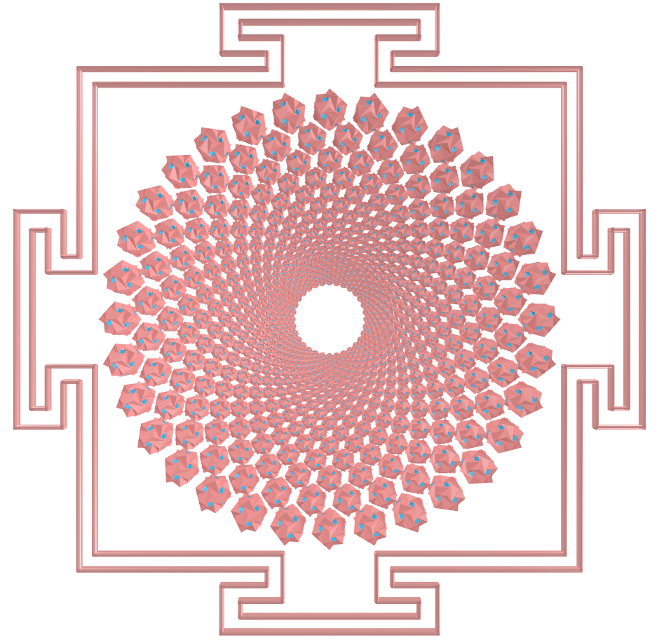 Sahasrara Yantra with Regular maps