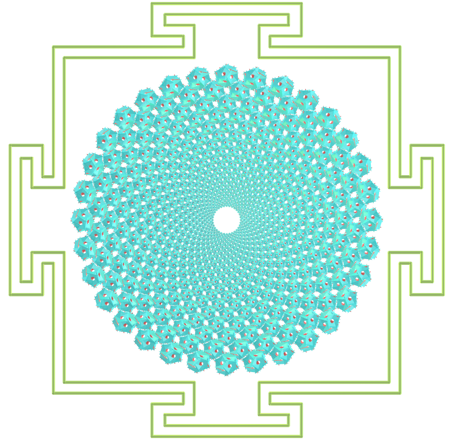 Sahasrara Yantra with Regular maps