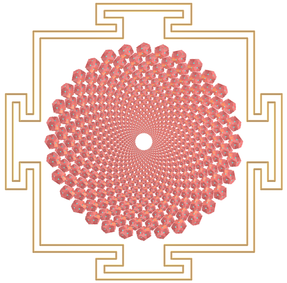 Sahasrara Yantra with Regular maps