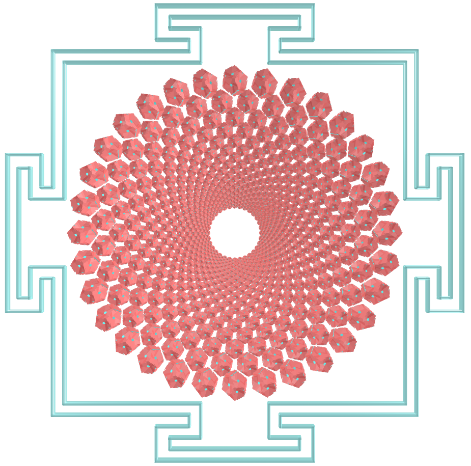 Sahasrara Yantra with Regular maps
