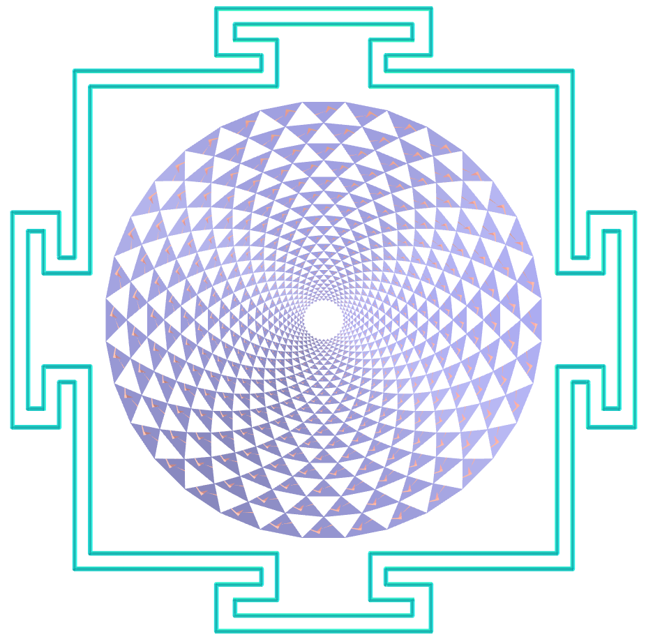 Sahasrara Yantra with hendecagonal dodecahedrons