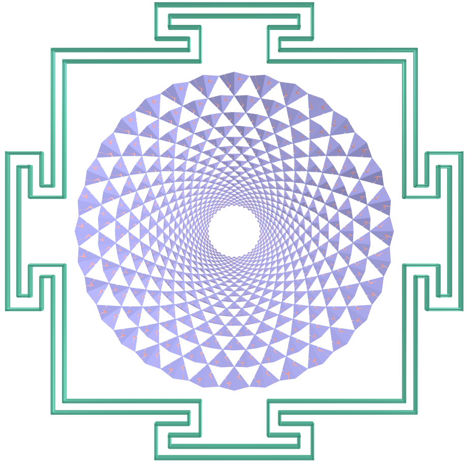 Sahasrara Yantra with hendecagonal dodecahedrons