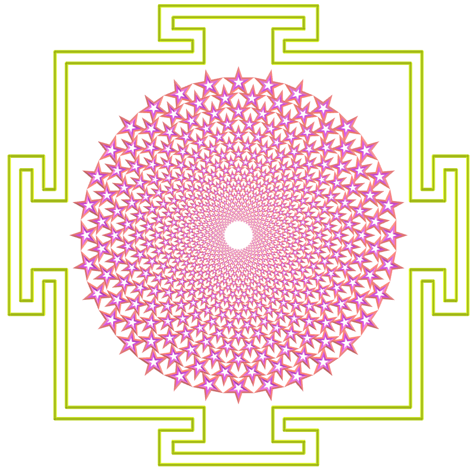 Sahasrara Yantra with regular tetragonal stellated toroids