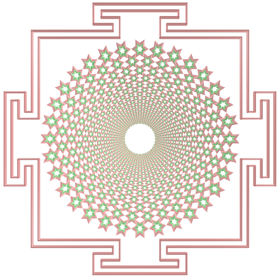 Sahasrara Yantra with regular tetragonal stellated toroids