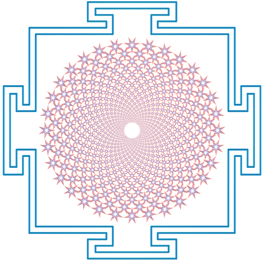 Sahasrara Yantra with regular tetragonal stellated toroids