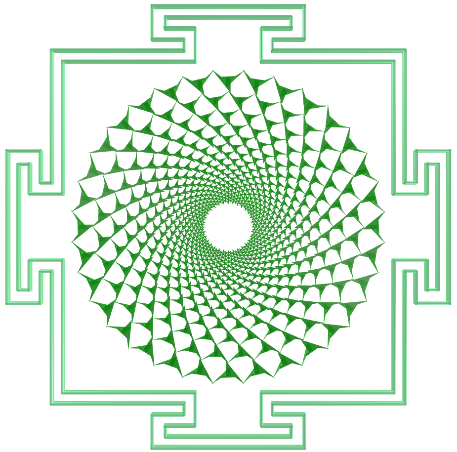 Sahasrara Yantra with great icosahedrons