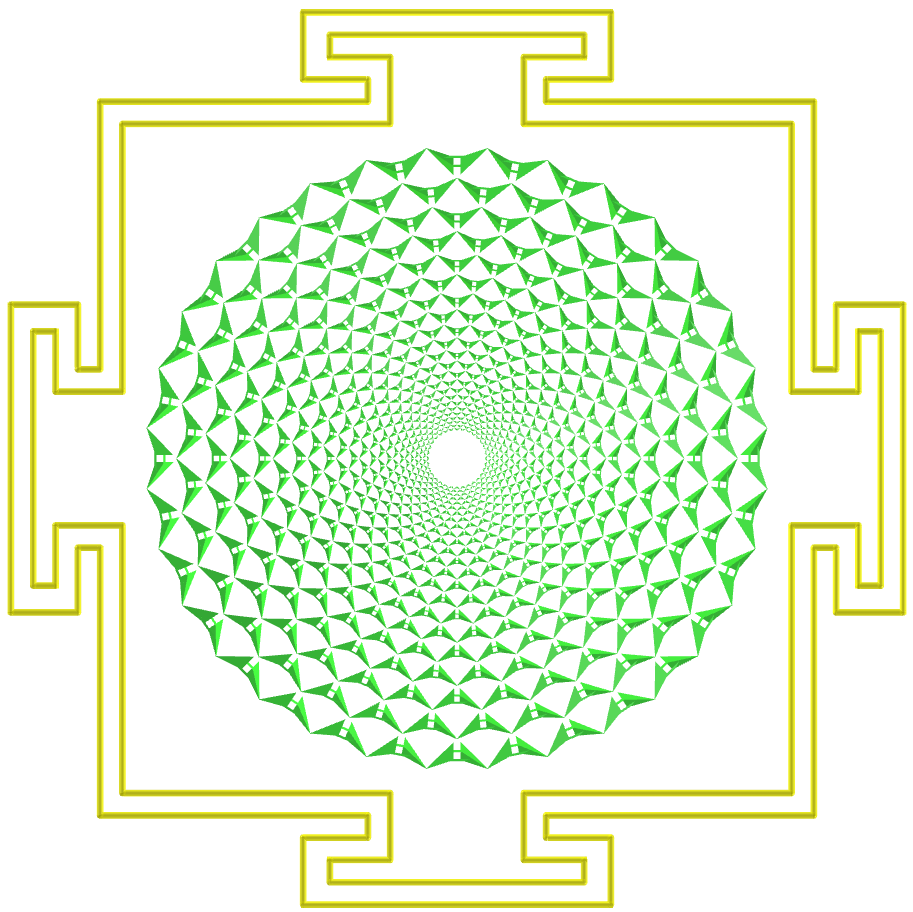 Sahasrara Yantra with small ditrigonal icosidodecahedrons