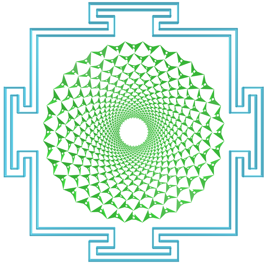 Sahasrara Yantra with hexagonal toroids