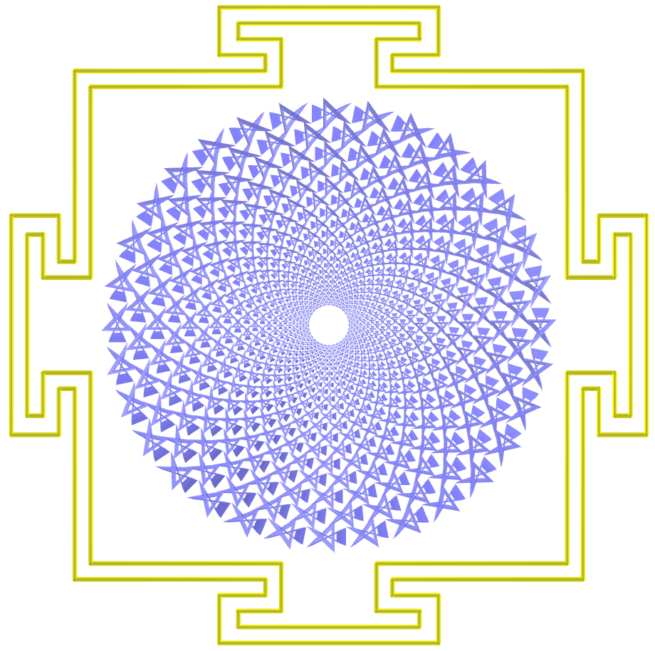 Sahasrara Yantra with hexagonal toroids