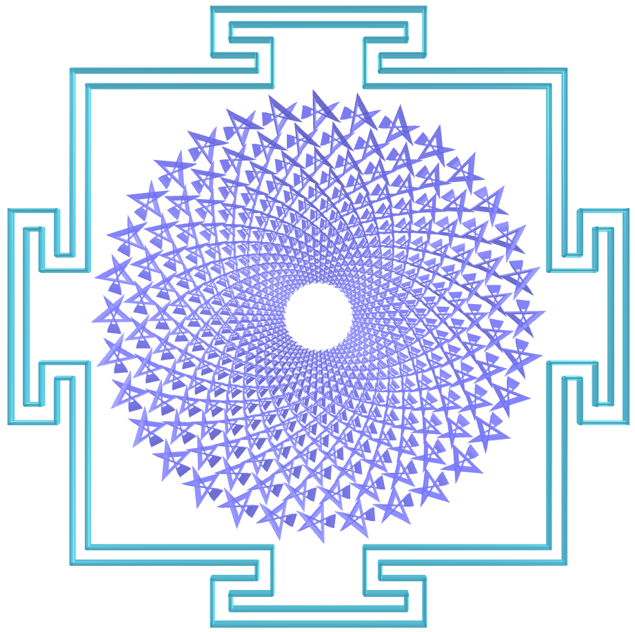 Sahasrara Yantra with hexagonal toroids