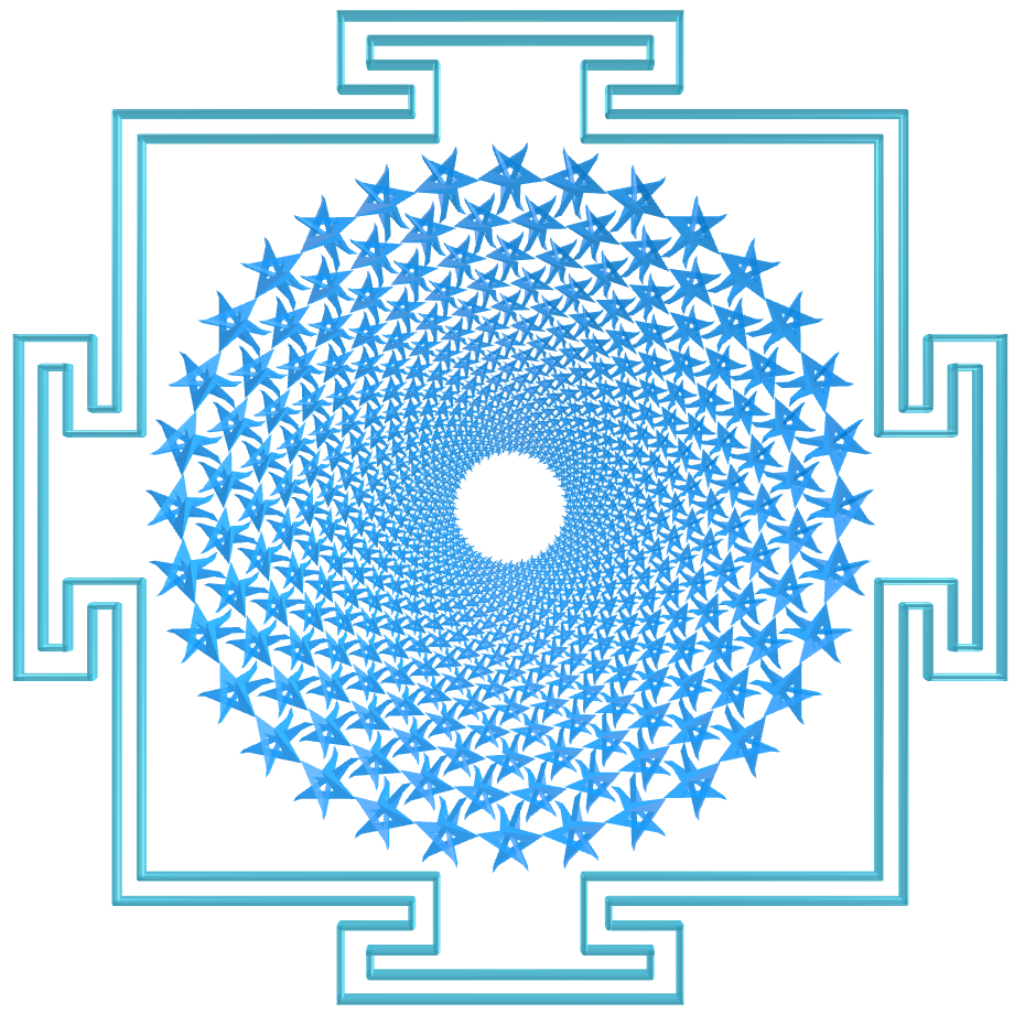 Sahasrara Yantra with hexagonal toroids