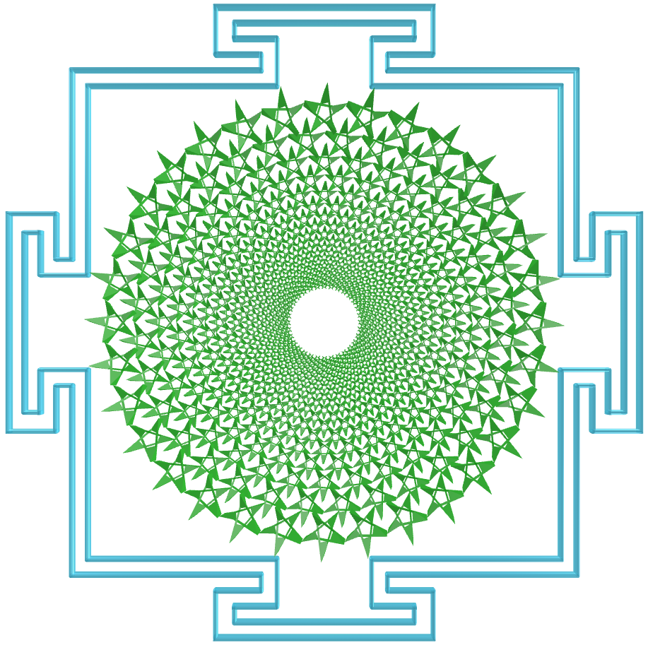 Sahasrara Yantra with hexagonal toroids