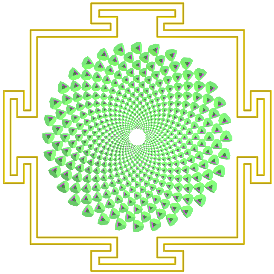 Sahasrara Yantra with Regular maps