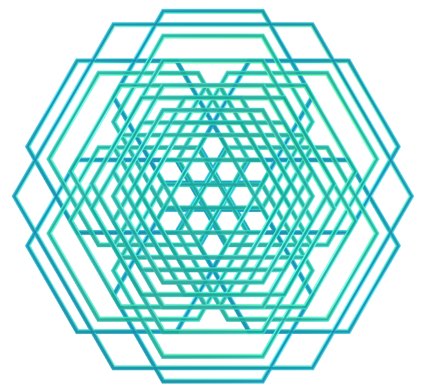 Escada de hexágonos