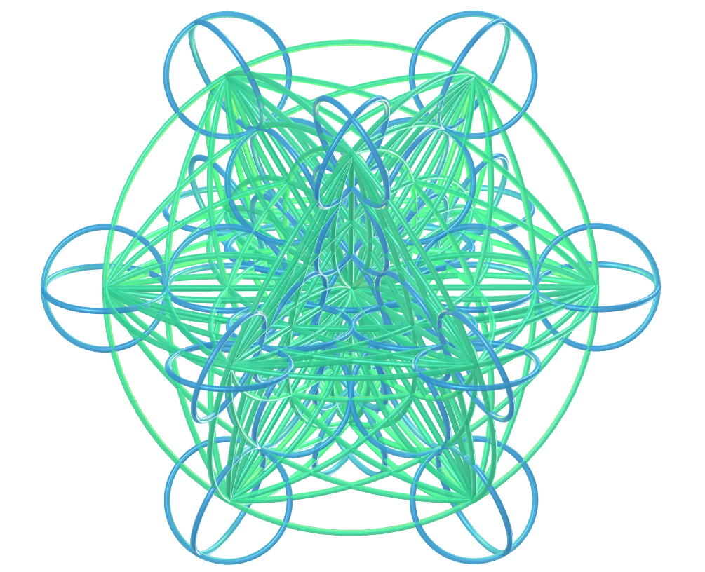 Curved Metatron's Cube 3D