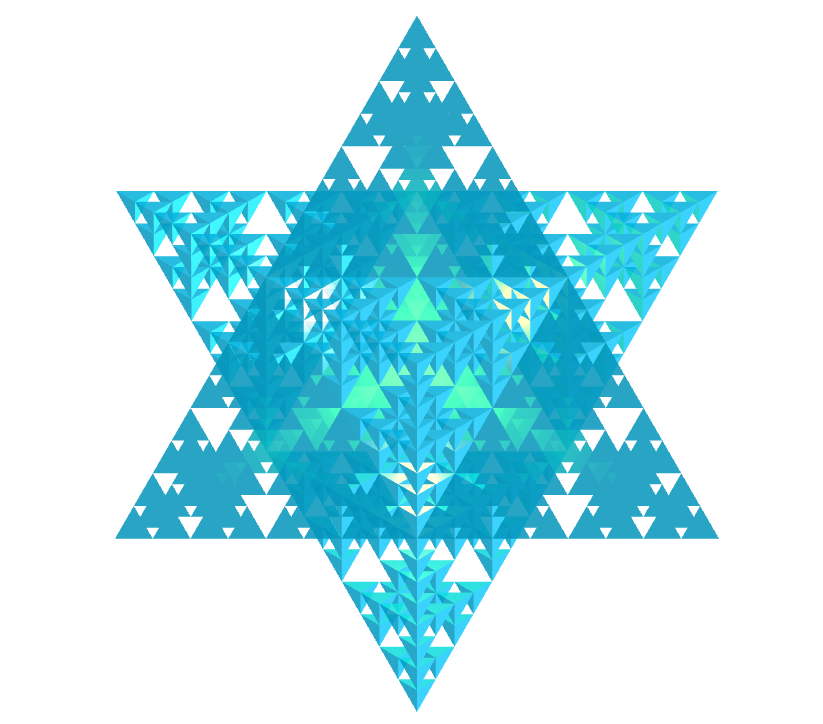 Merkaba star fractal