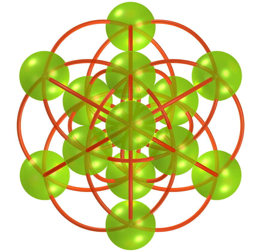 Curved Metatron's Cube 3D