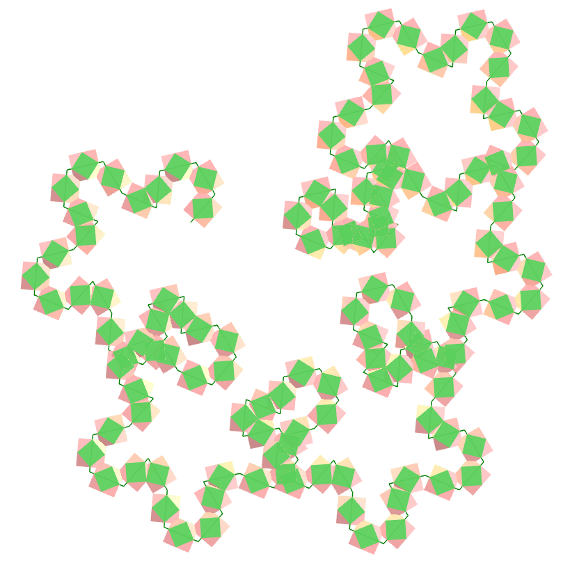 Cuboctahedron Cat curve fractal