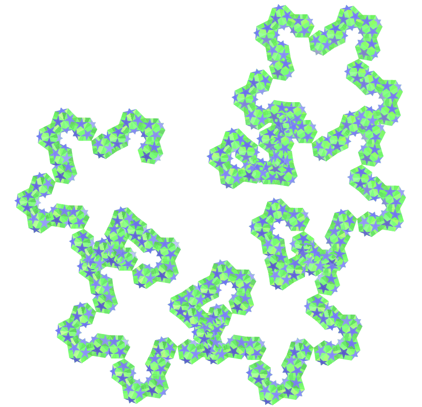 Small Dodecahemicosahedron Cat curve fractal