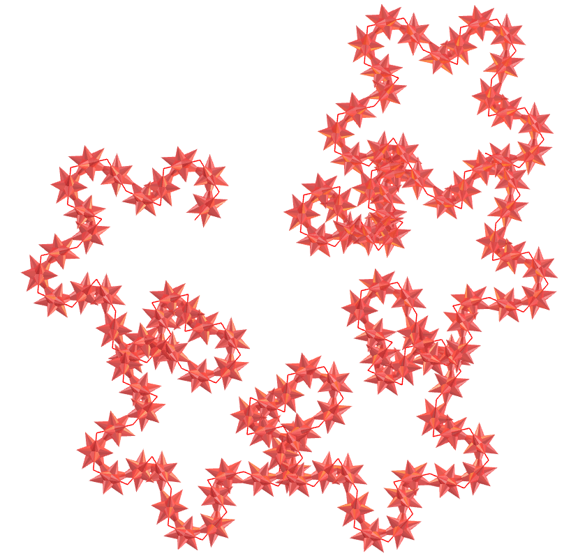 Small ditrigonal dodecacronic hexecontahedron Cat curve fractal
