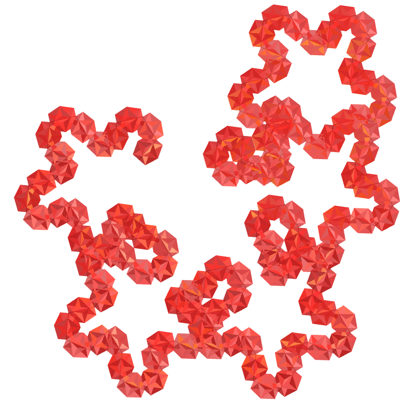 great dodecahedron Cat curve fractal