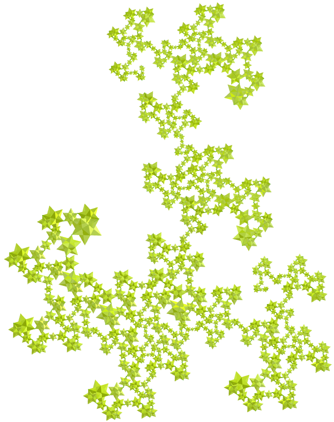 Small stellated dodecahedron dragon of Eve fractal