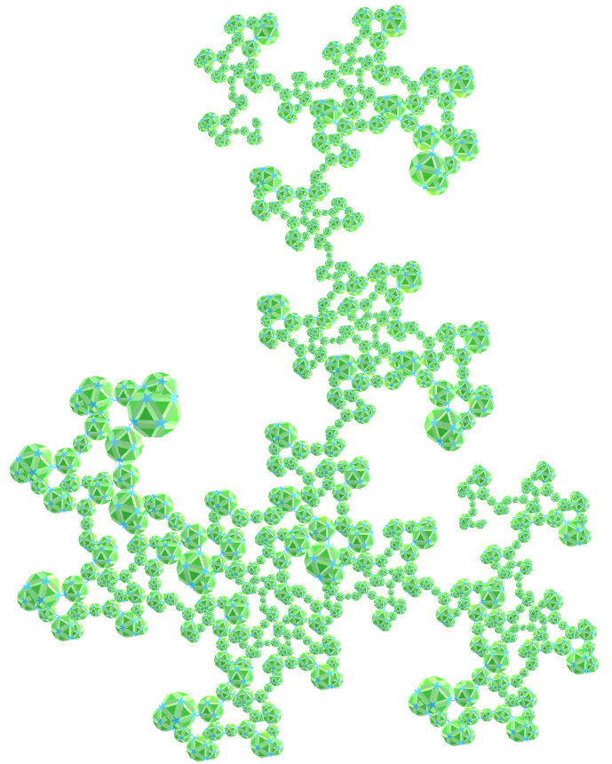 Small Icosicosidodecahedron dragon of Eve fractal