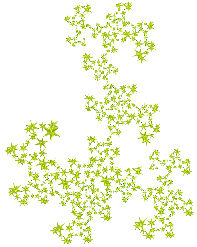 Medial triambic icosahedron dragon of Eve fractal
