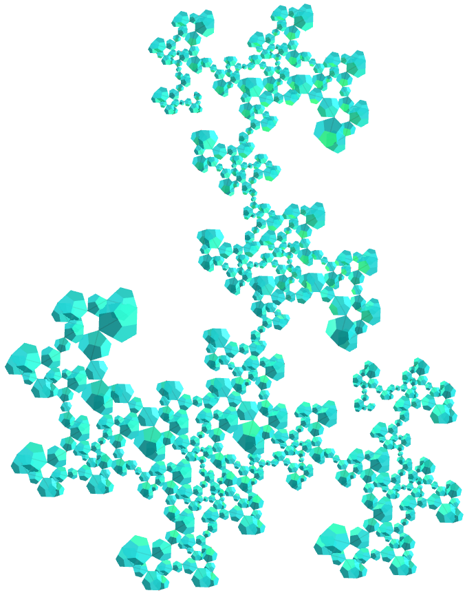 Dodecahedron dragon of Eve fractal