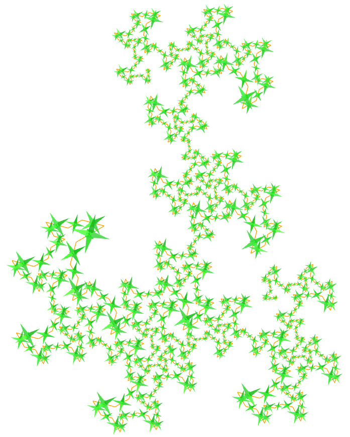 Great triakis octahedron dragon of Eve fractal