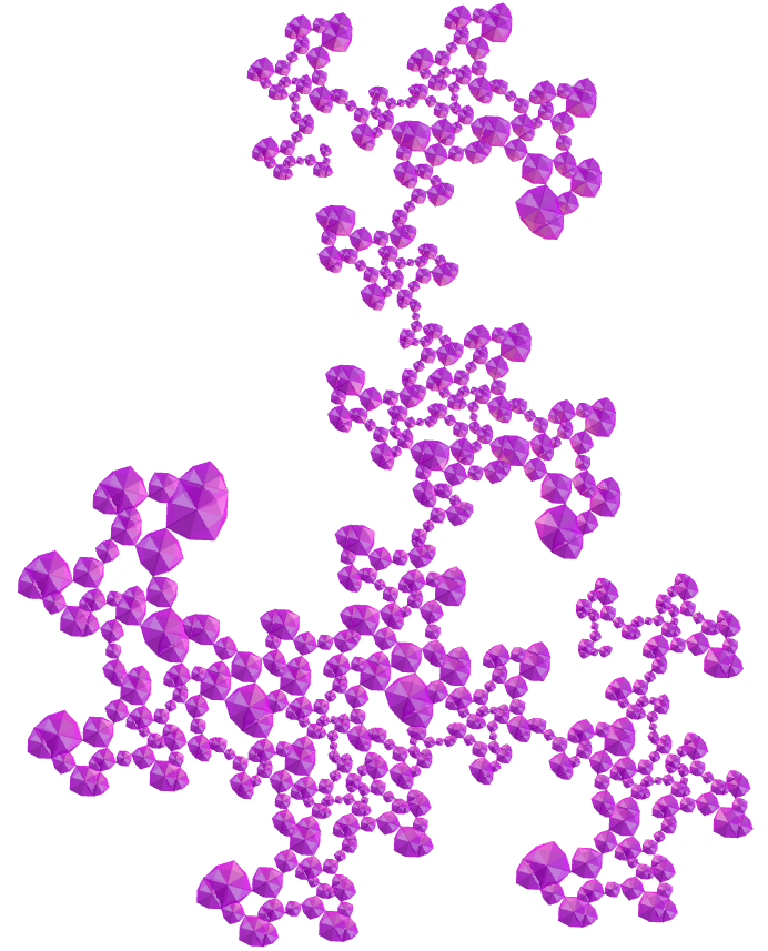 Disdyakis dodecahedron dragon of Eve fractal