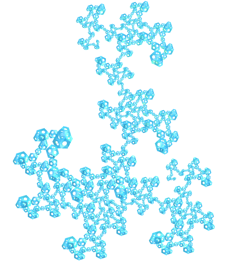 Regular map dragon of Eve fractal