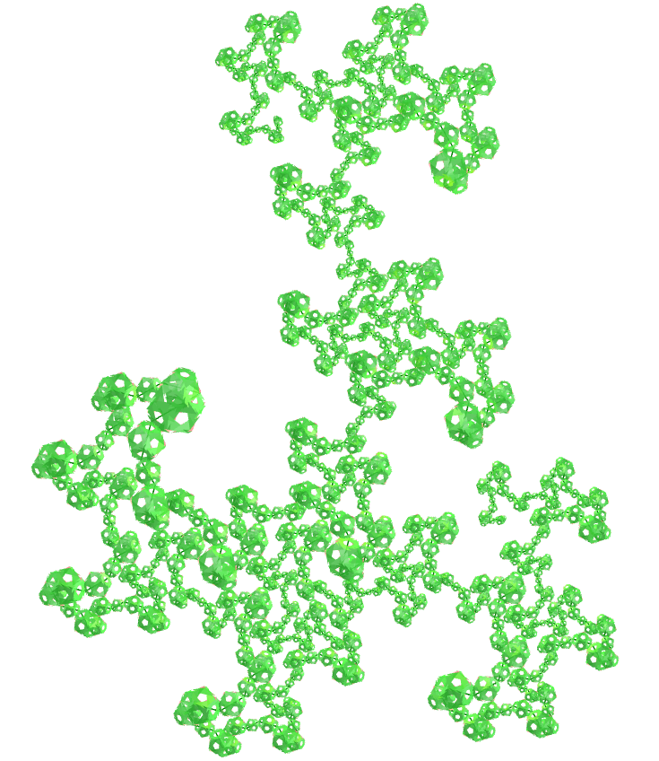 Regular map dragon of Eve fractal