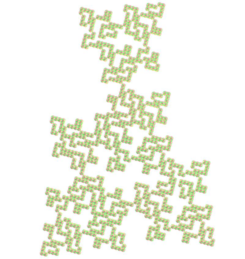 Snub dodecahedron E.T. curve fractal